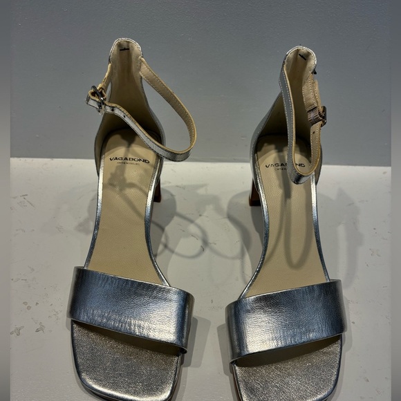 Vagabond Luisa Sandal 37 Silver Leather - Picture 2 of 6